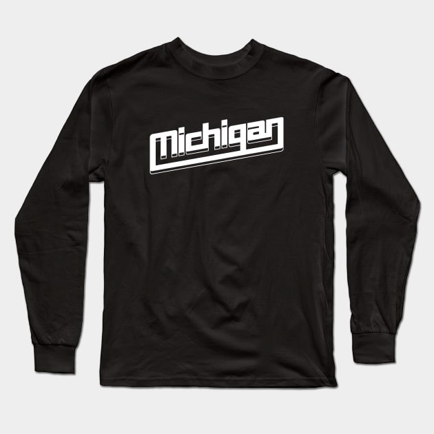 Michigan Modern Long Sleeve T-Shirt by futiledesigncompany